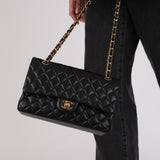 Chanel 2014 Lambskin Medium Classic Double Flap GHW