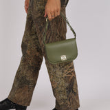 Loewe Green Goya Accordion Shoulder Bag