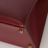 Hermès Kelly 28 Rouge H Box Sellier 1997 GHW