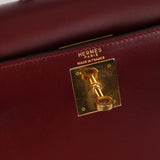 Hermès Kelly 28 Rouge H Box Sellier 1997 GHW