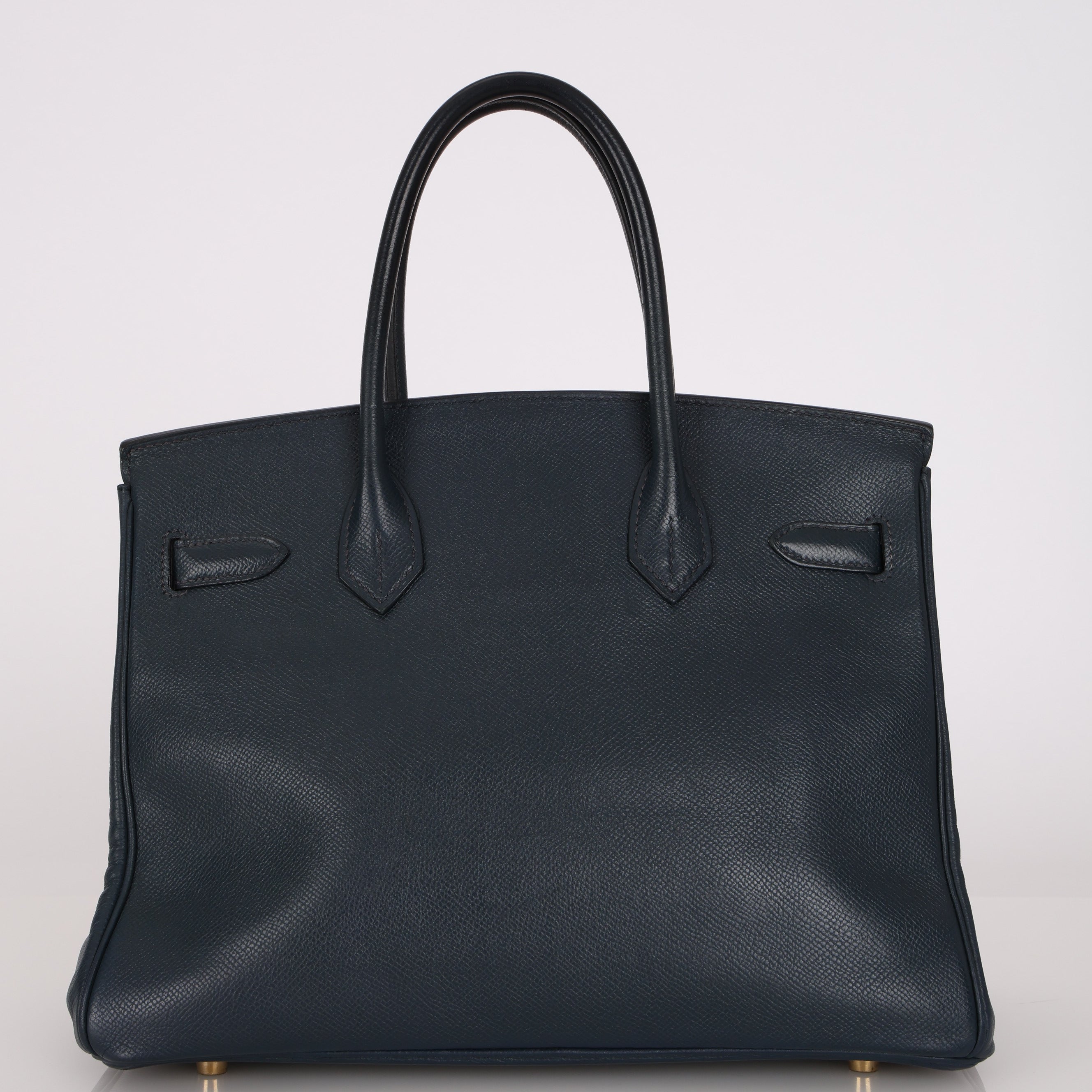 Hermès Birkin 30 Bleu Indigo Courchevel Retourne 1998 GHW