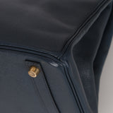 Hermès Birkin 30 Bleu Indigo Courchevel Retourne 1998 GHW
