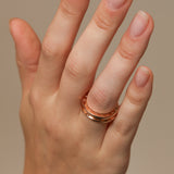 Bvlgari 18K Rose Gold B.zero1 Ring, Size US 5.5