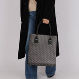 Goyard Noir Goyardine Comores Tote GM