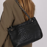 Chanel Timeless Soft Shopping Tote Black Caviar 2011 SHW