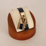Hermes Gold Noir Kelly Watch 20mm