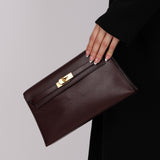 Hermès 2023 Rouge Sellier Chèvre Chamkila Kelly Elan GHW