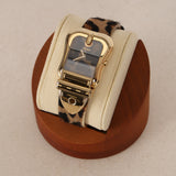 Fendi Leopard Pony Hair Buckle Motif Watch 32mm