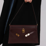 Hermès 2023 Rouge Sellier Chèvre Chamkila Kelly Elan GHW