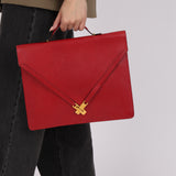 Hermès Kelly Cross Briefcase Rouge Vif Courchevel GHW