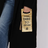 Rare Chanel 2017 Metiers D'Art Black and Gold Sequin Paris-Cosmopolite Do Not Disturb Minaudiere