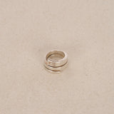 Gucci 925 Sterling Silver Spiral Ring, Size US 5.75