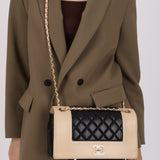 Chanel 2017 Bicolor Sheepskin Medium Mademoiselle Flap
