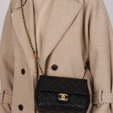 Chanel 2023 Coco Chain Lambskin Square Flap Bag
