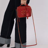 Chanel 2019 CC Filigree Chain Around Small Vanity Case