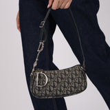 Christian Dior 2004 Navy Diorissimo Charm Pochette