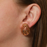 Yves Saint Laurent 1980s Arabesque Clip-On Earrings
