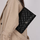 Chanel 2014 Quilted Lambskin Clutch on Chain