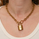 Louis Vuitton Lock & Key Necklace