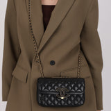 Chanel 2018 Lambskin Small CC Chic Double Flap