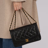 Chanel 1993 Lambskin Medium Diana Flap Bag 24K GP