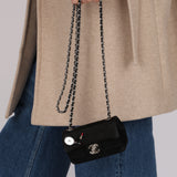 Chanel 2005 Satin Chocolate Bar Lipstick Flap Bag