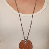 Hermes Gold Barenia Logo Carrousel Necklace