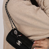 Chanel 2005 Satin Chocolate Bar Lipstick Flap Bag