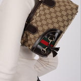 Gucci GG Canvas Horsebit Tote Bag