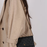 Chanel 2019 Black Caviar Wallet on Chain