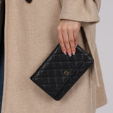Chanel 2019 Black Caviar Wallet on Chain