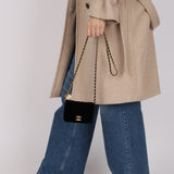 Chanel 2022 Velvet Camellia Cardholder on Chain