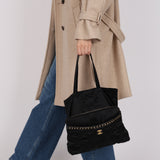 Chanel 2022 Nylon and Grosgrain Lifestyle Pouch with Convertible Tote