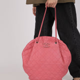 Chanel 2013 Bubblegum Pink Caviar Cocomark Drawstring Tote