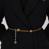Chanel 1982 Cocomark Chain Medallion Belt 24K GP