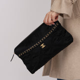 Chanel 2022 Nylon and Grosgrain Lifestyle Pouch with Convertible Tote