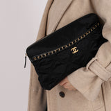 Chanel 2022 Nylon and Grosgrain Lifestyle Pouch with Convertible Tote