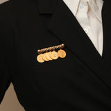 Limited Edition Christian Dior 1989 Gold French Bicentennial Medallion Brooch