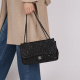 Chanel 2014 Black Soft Caviar Medium Single Flap Bag