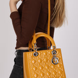 Dior Medium Lady Yellow Patent 2012