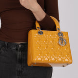 Dior Medium Lady Yellow Patent 2012