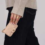 Chanel 2020 Nude Caviar Flap Belt Bag GHW