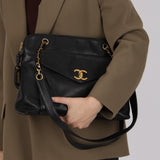 Chanel 1992 Caviar Front Pocket Tote 24K GP