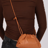 Bottega Veneta Mini Pouch on Strap Camel Lambskin