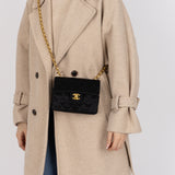 Rare Chanel Satin Bijoux Classic Mini Flap Bag 24K GP