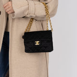 Rare Chanel Satin Bijoux Classic Mini Flap Bag 24K GP