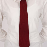 Saint Laurent YSL Embroidered Silk Tie