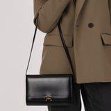 Hermès 1986 Noir Box Annie Shoulder Bag GHW