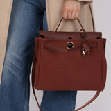 Hermès 2001 Rouge H Toile Officier and Vache Hunter Herbag 31 GHW