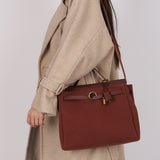 Hermès 2001 Rouge H Toile Officier and Vache Hunter Herbag 31 GHW